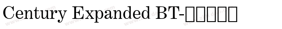 Century Expanded BT字体转换